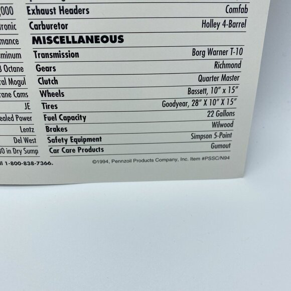 Michael Waltrip #30 1995 Pennzoil Car 8x10 NASCAR Photo of Pontiac Grand Prix - Picture 7 of 7